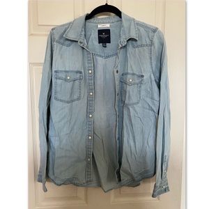 American Eagle Jean button up